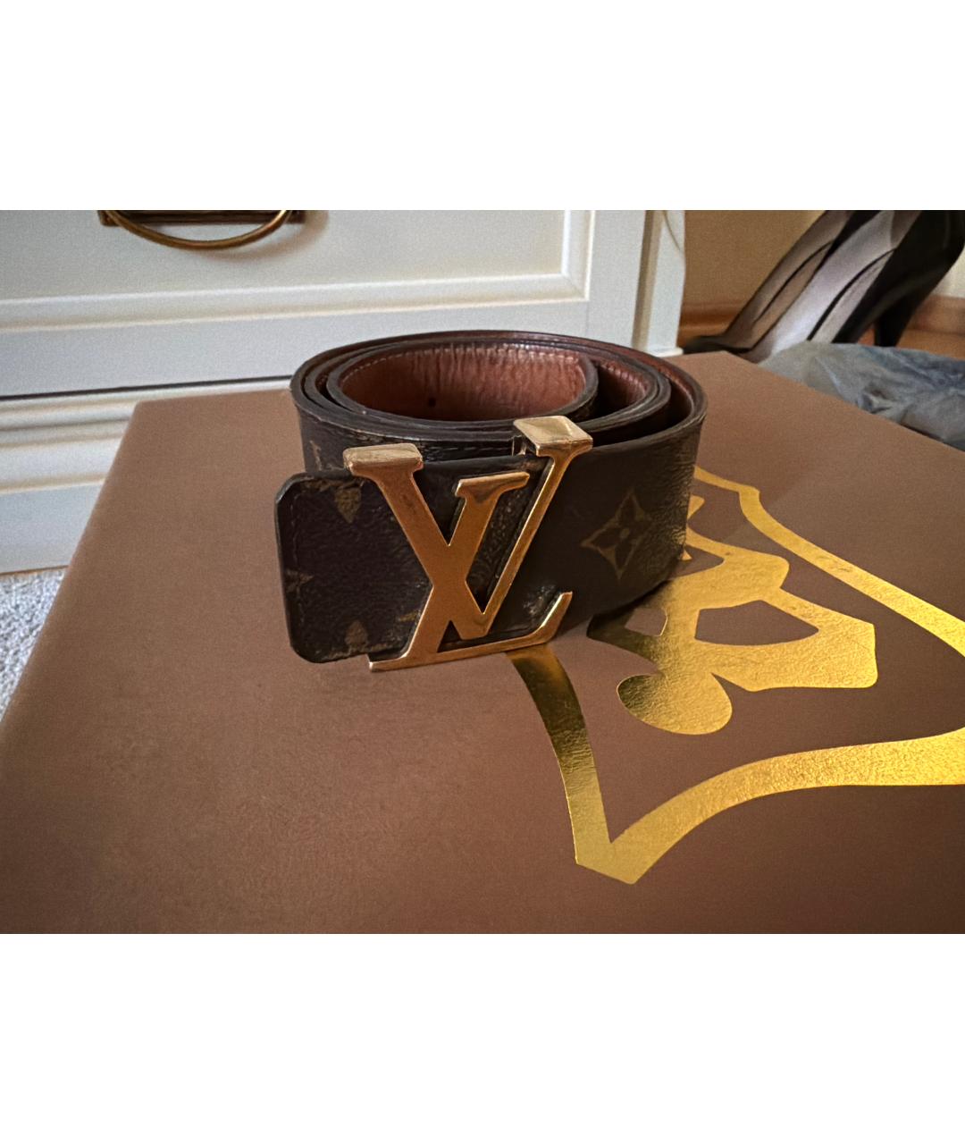 LOUIS VUITTON Коричневый ремень, фото 6