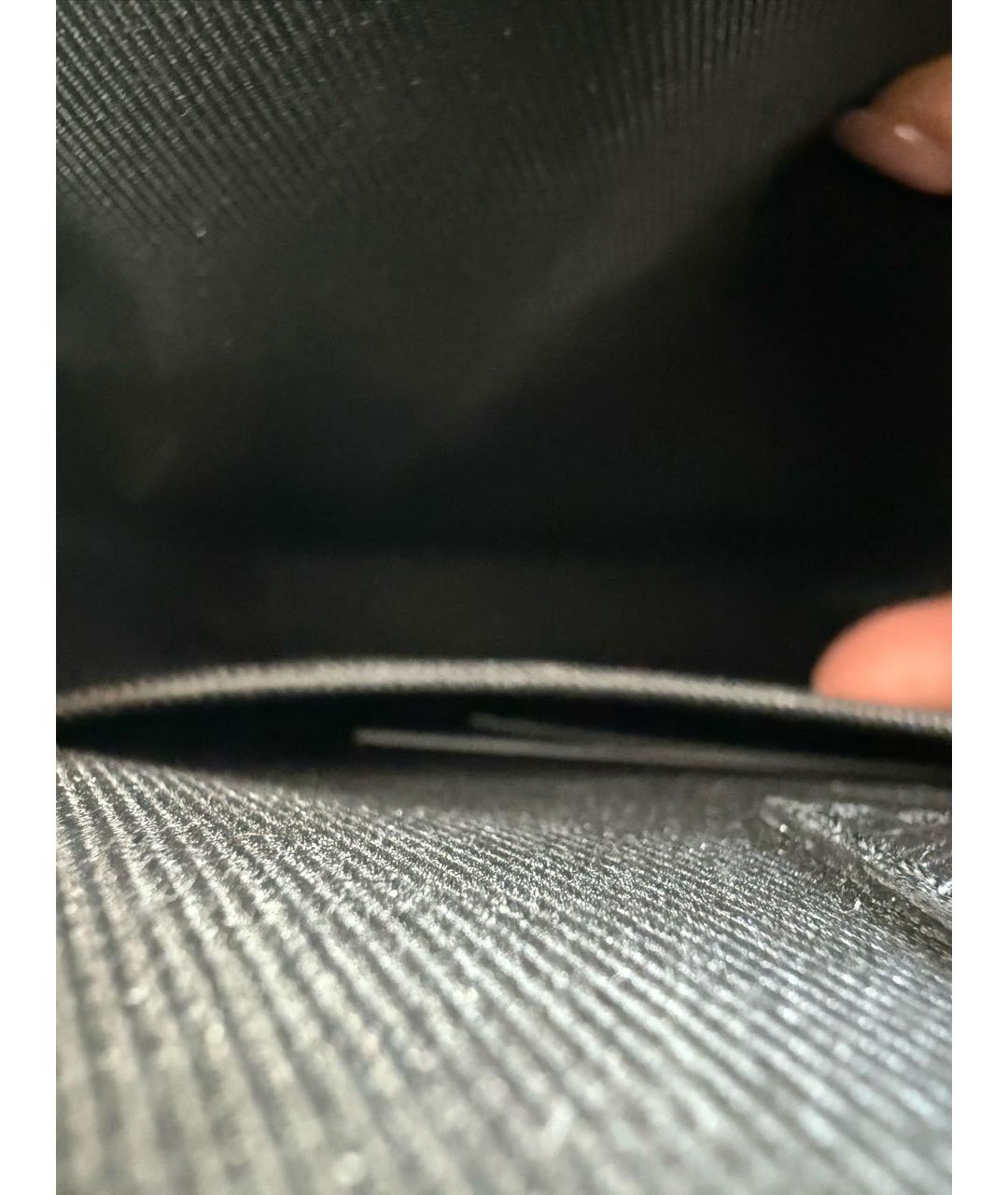 LOUIS VUITTON Антрацитовая барсетка из канвы, фото 4