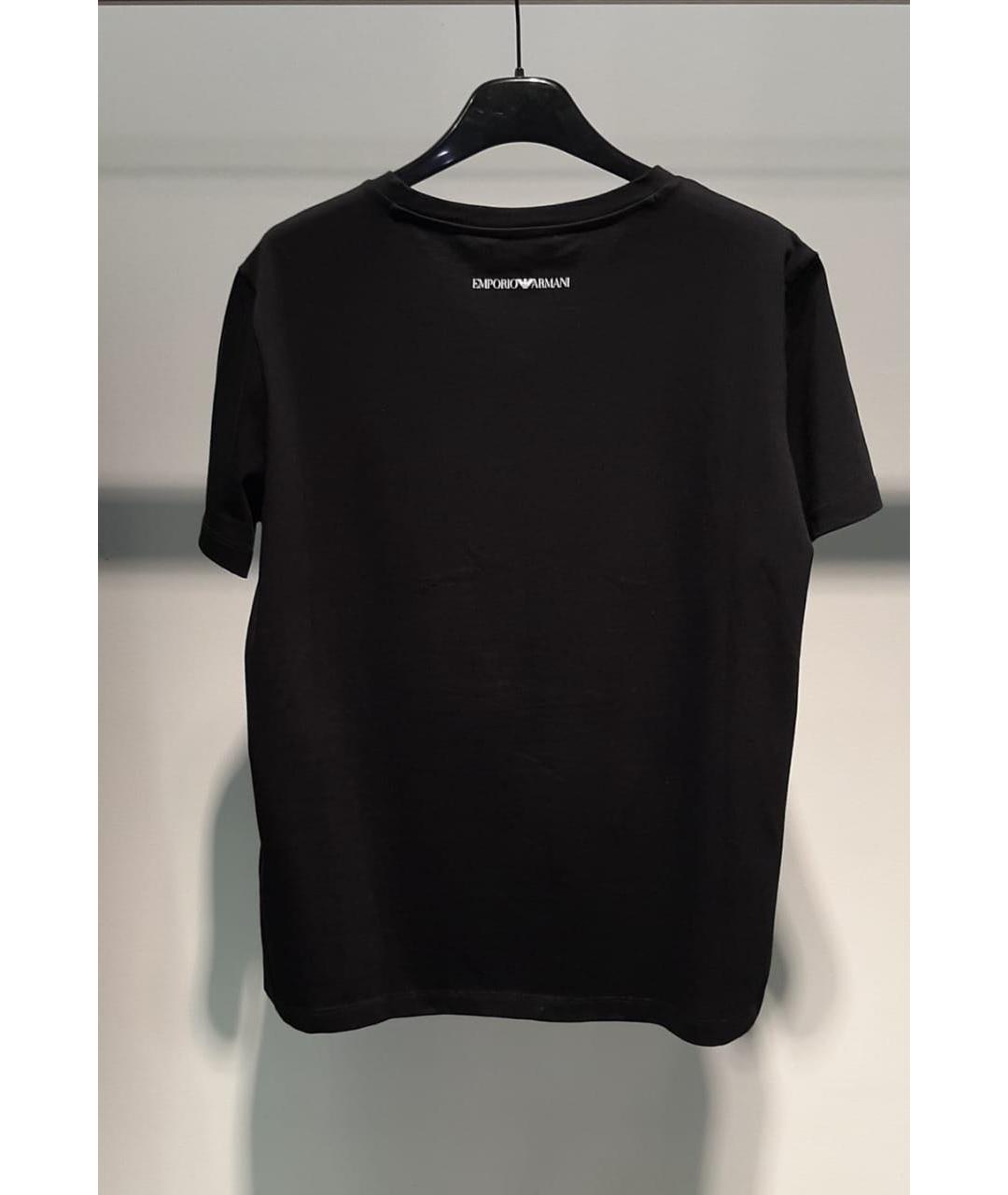 EMPORIO ARMANI Черная футболка, фото 2