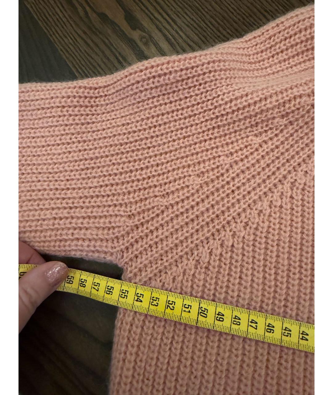 WEEKEND MAX MARA Розовый шерстяной джемпер / свитер, фото 3