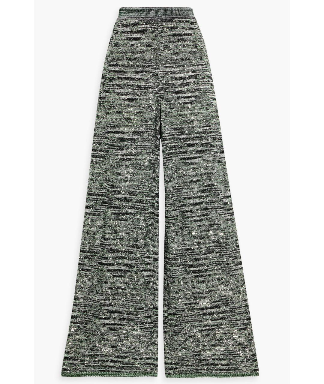 MISSONI Зеленые вискозные брюки широкие, фото 8