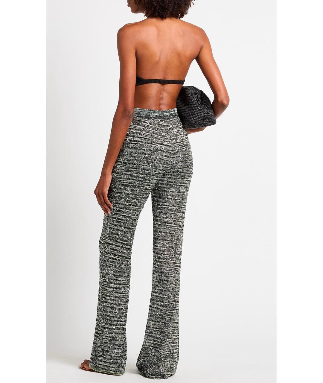 MISSONI Зеленые вискозные брюки широкие, фото 3