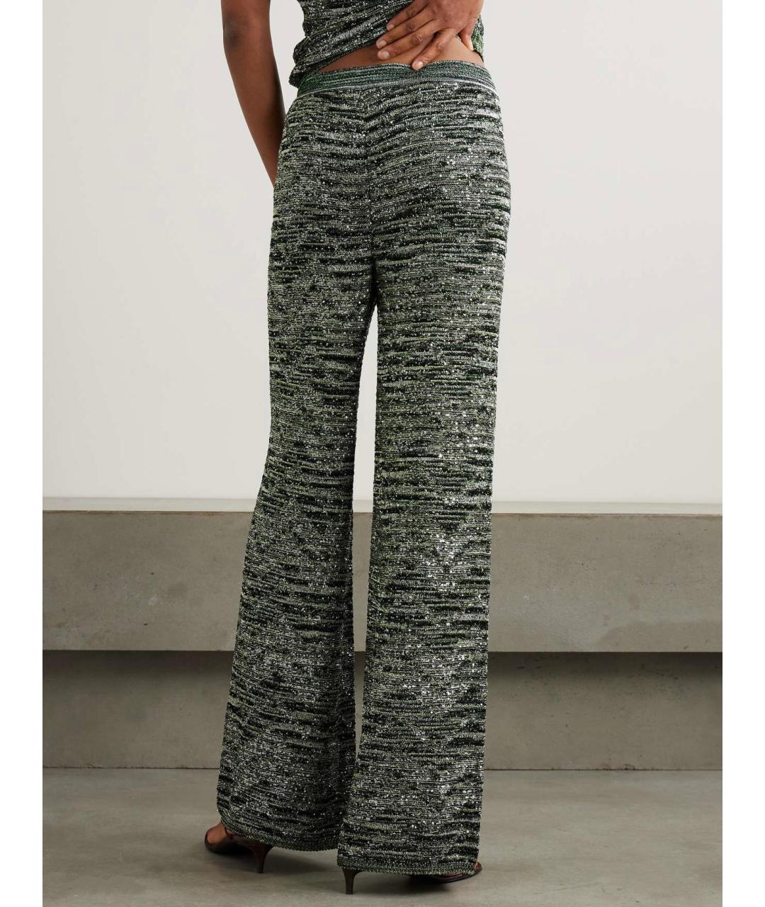 MISSONI Зеленые вискозные брюки широкие, фото 5