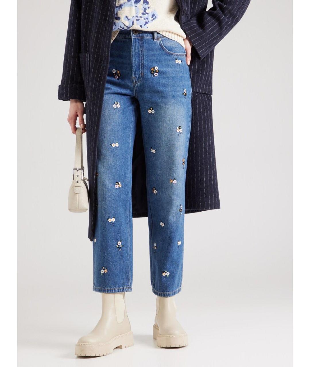 WEEKEND MAX MARA Синие прямые джинсы, фото 3