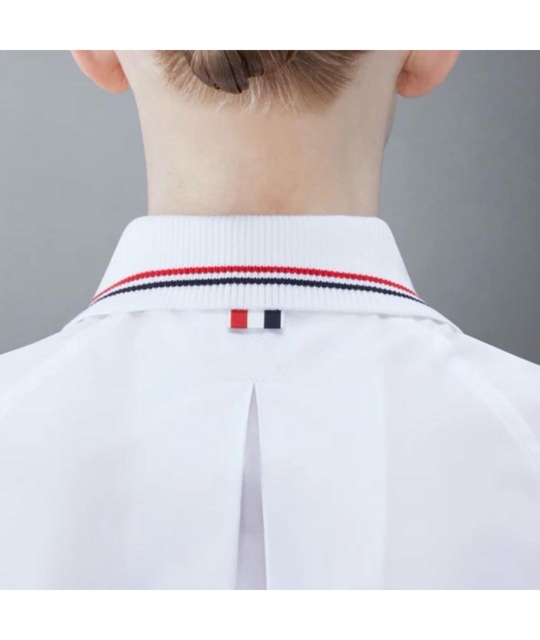 THOM BROWNE Белая хлопковая рубашка, фото 6