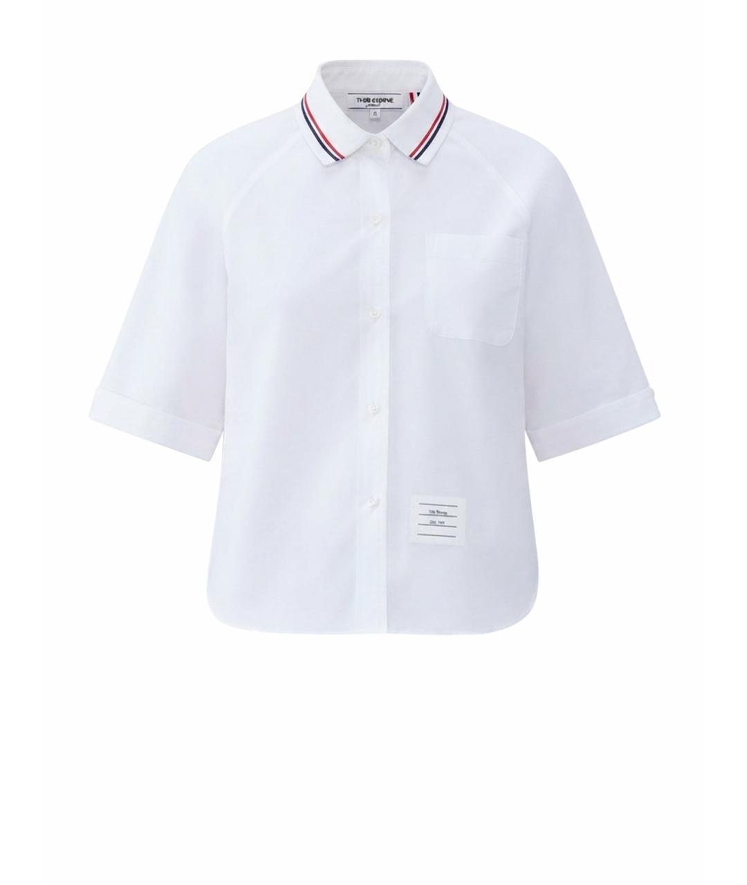 THOM BROWNE Белая хлопковая рубашка, фото 1