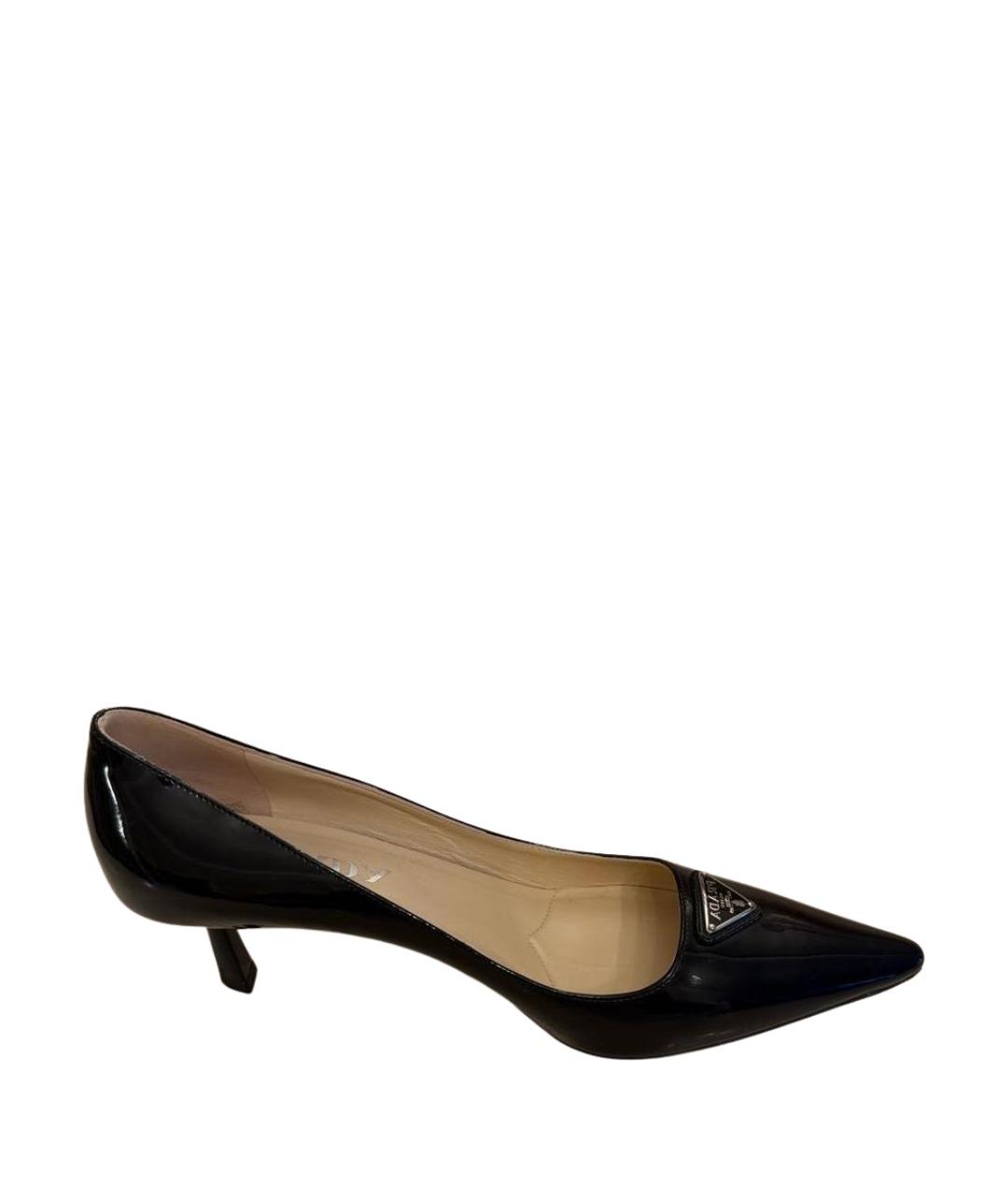 PRADA Черные туфли из лакированной кожи, фото 1