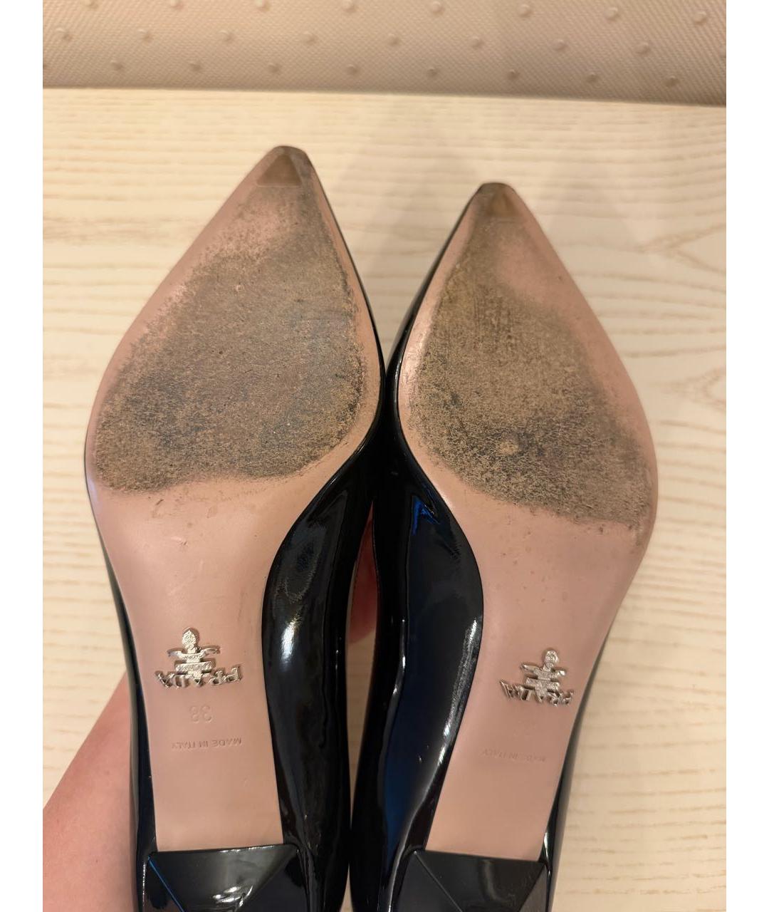 PRADA Черные туфли из лакированной кожи, фото 5