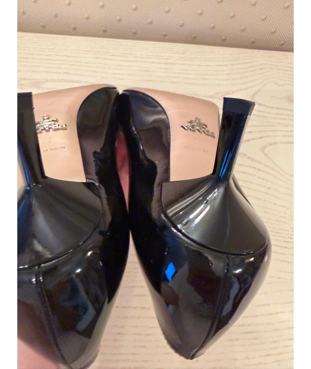 PRADA Черные туфли из лакированной кожи, фото 7