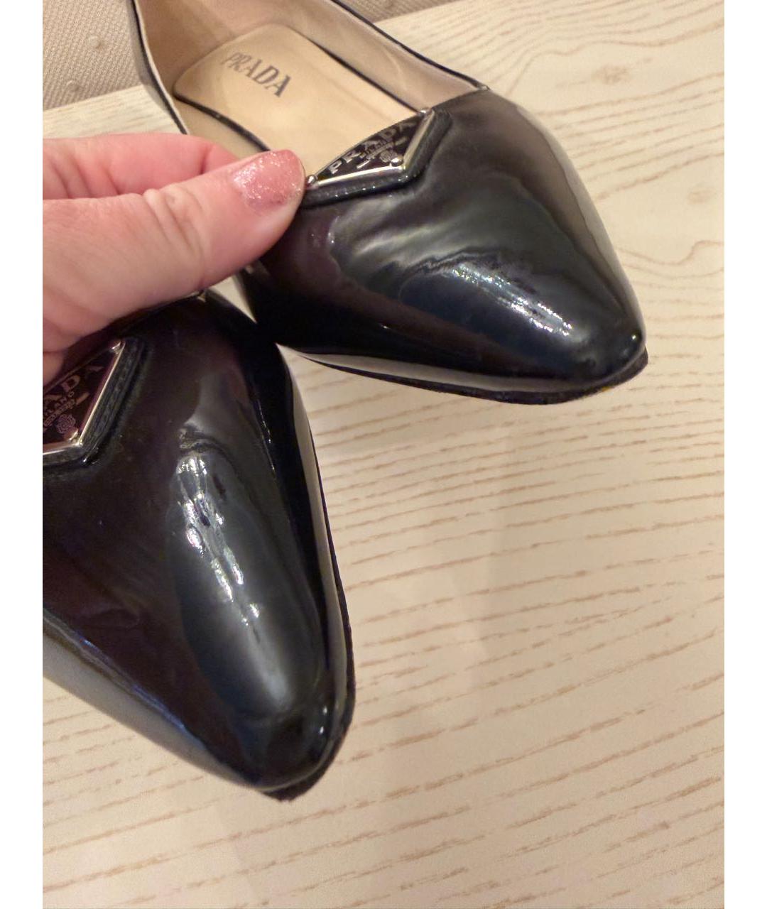 PRADA Черные туфли из лакированной кожи, фото 3