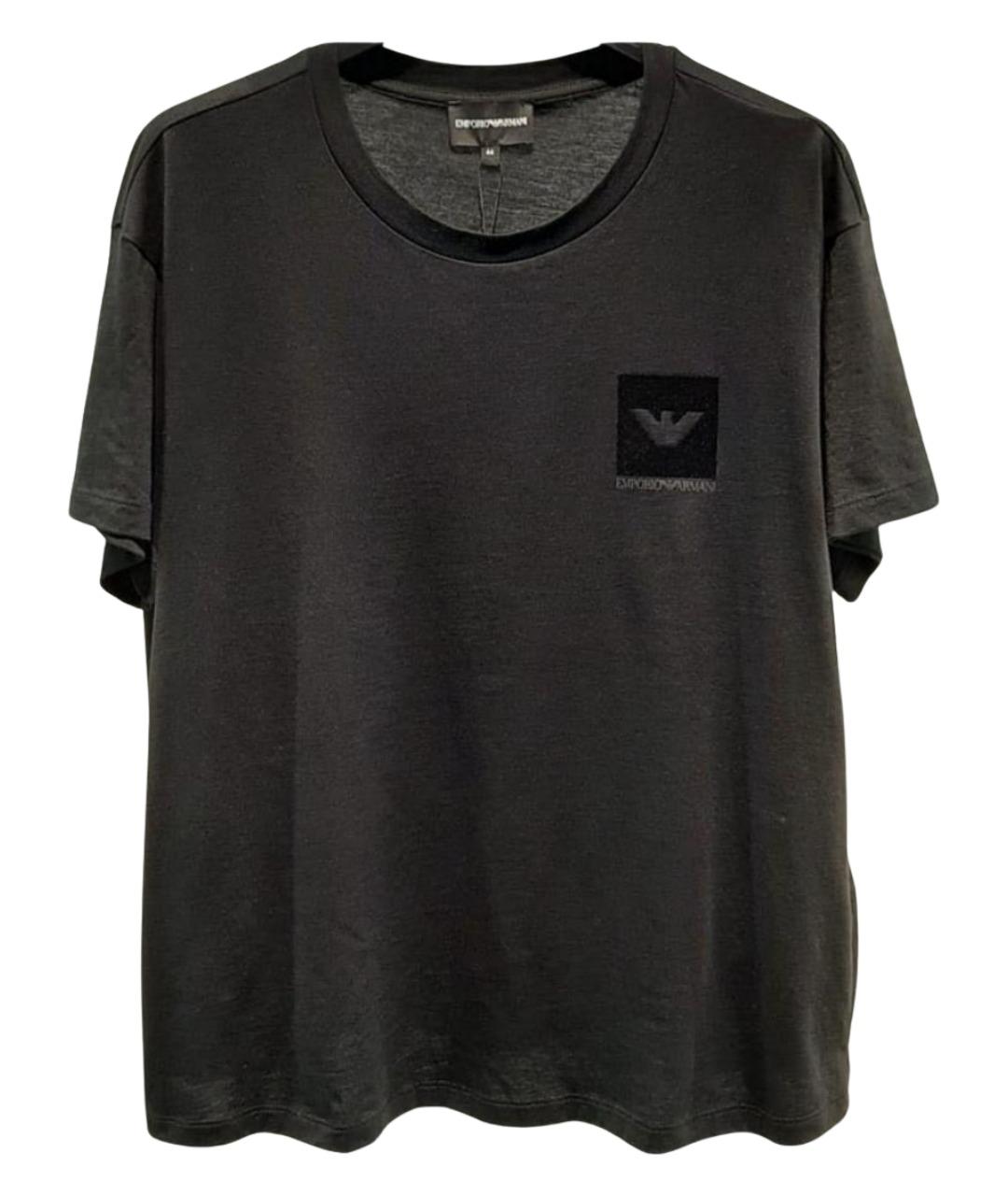 EMPORIO ARMANI Черная футболка, фото 1