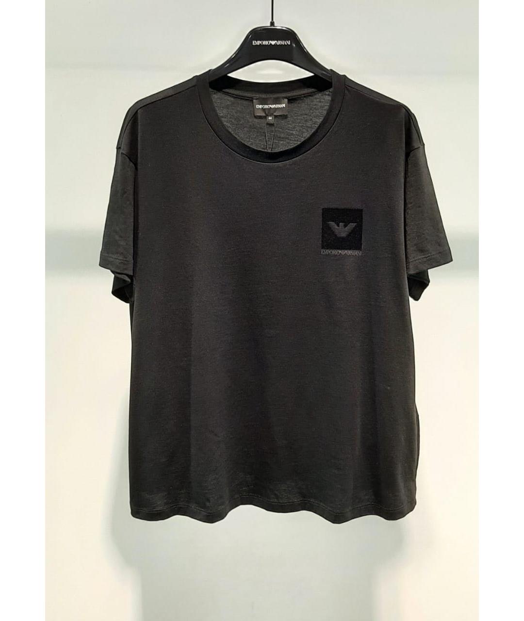EMPORIO ARMANI Черная футболка, фото 3