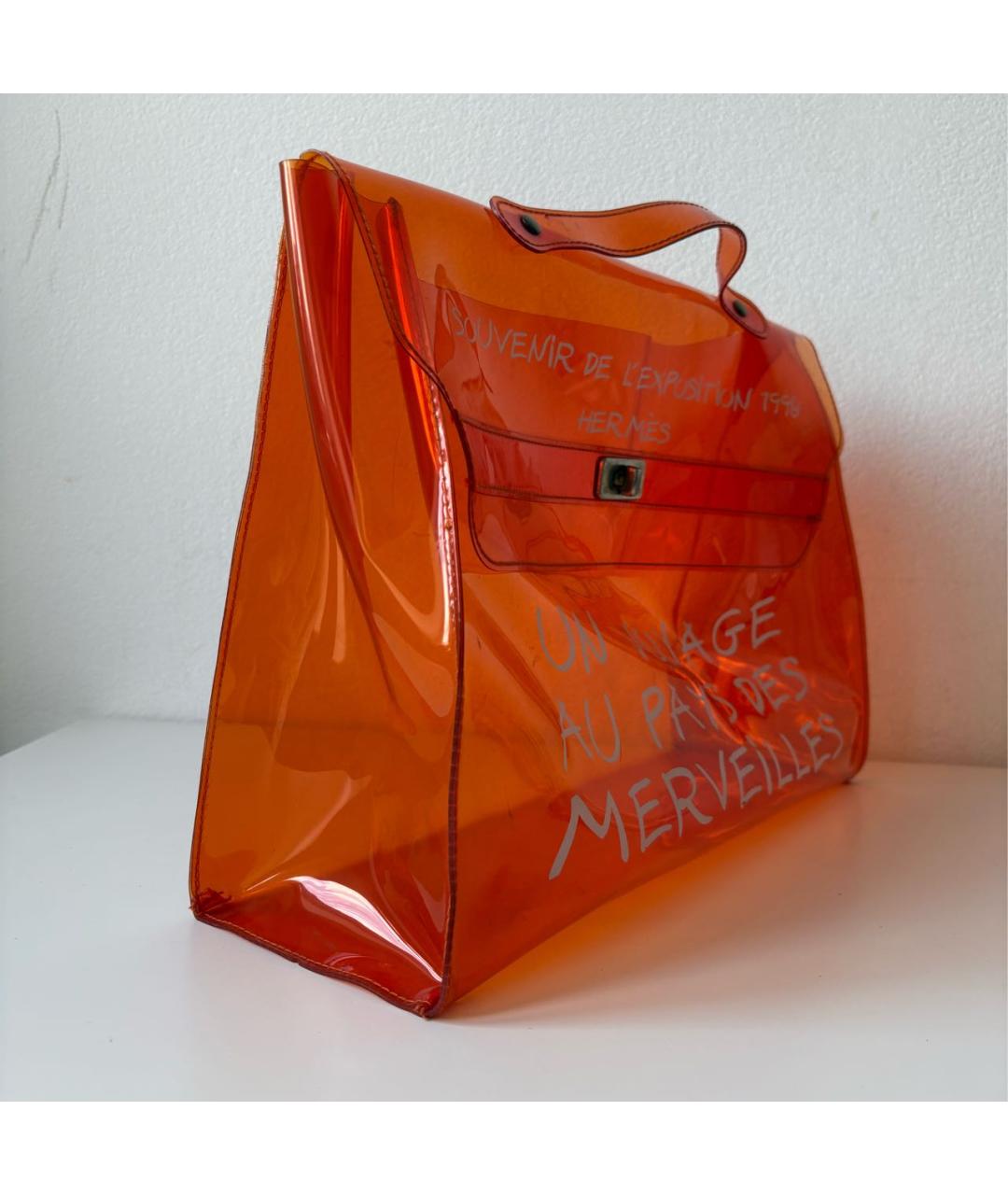HERMES Оранжевая сумка тоут, фото 2