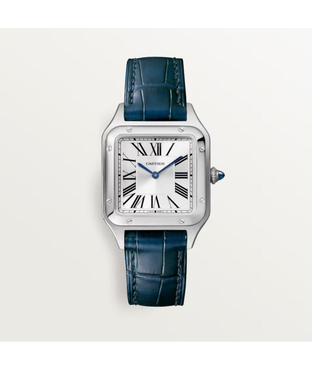 CARTIER Синие металлические часы, фото 4