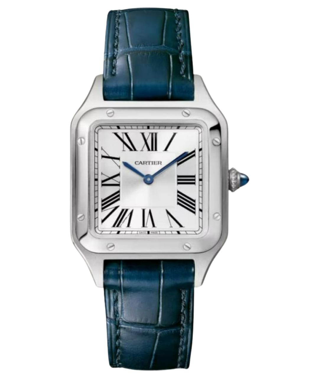 CARTIER Синие металлические часы, фото 1