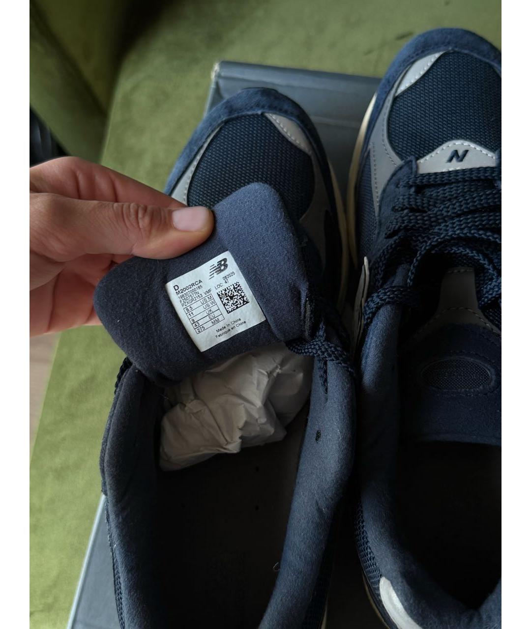 NEW BALANCE Темно-синие замшевые низкие кроссовки / кеды, фото 5