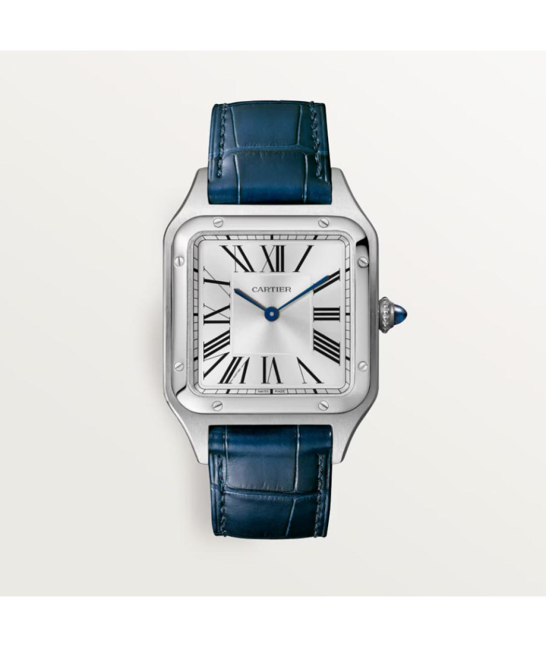 CARTIER Синие металлические часы, фото 4