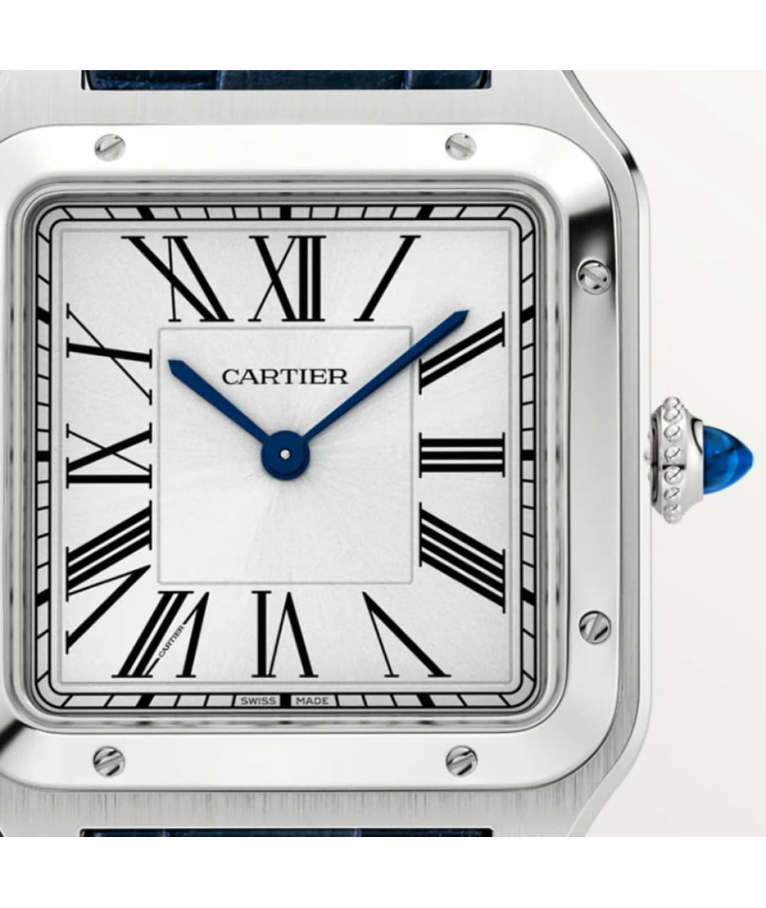 CARTIER Синие металлические часы, фото 2