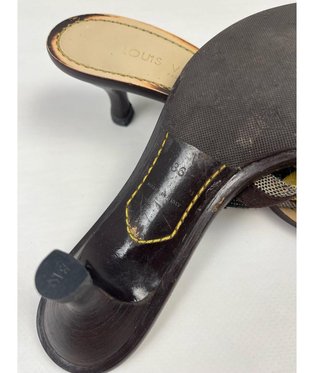 LOUIS VUITTON Мульти мюли, фото 6