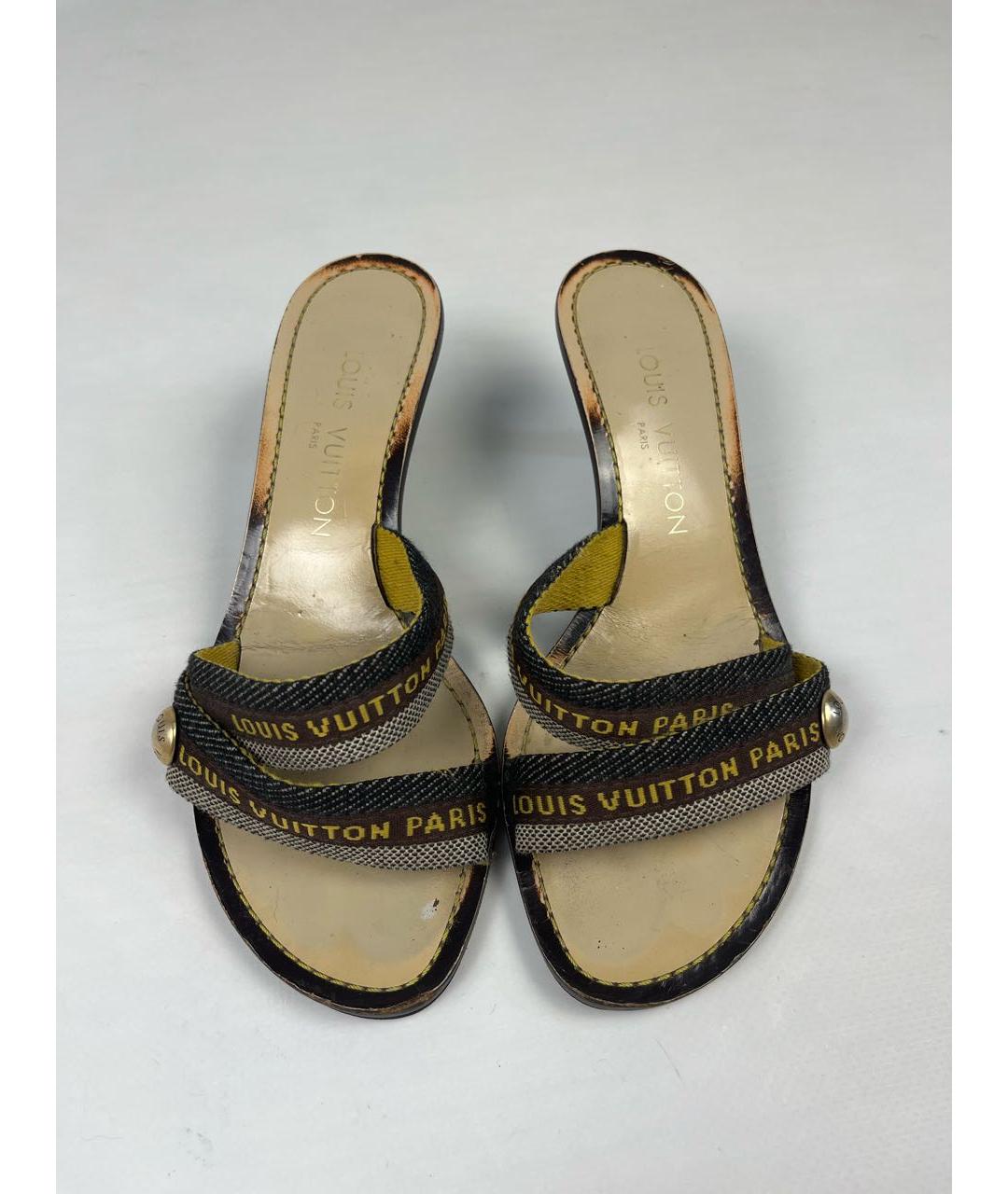 LOUIS VUITTON Мульти мюли, фото 5