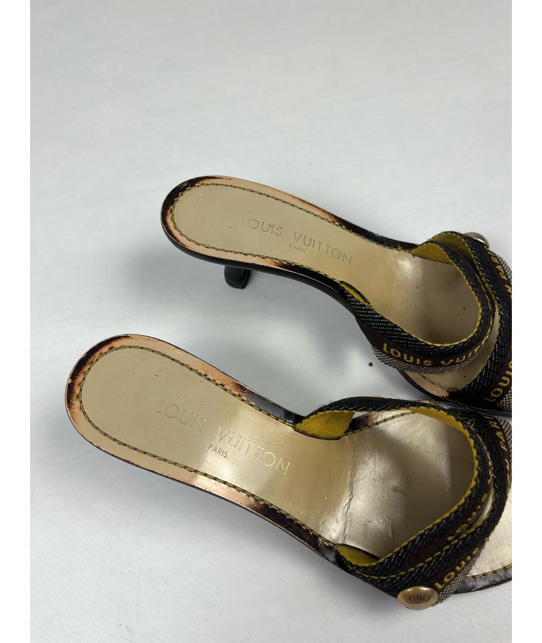 LOUIS VUITTON Мульти мюли, фото 4