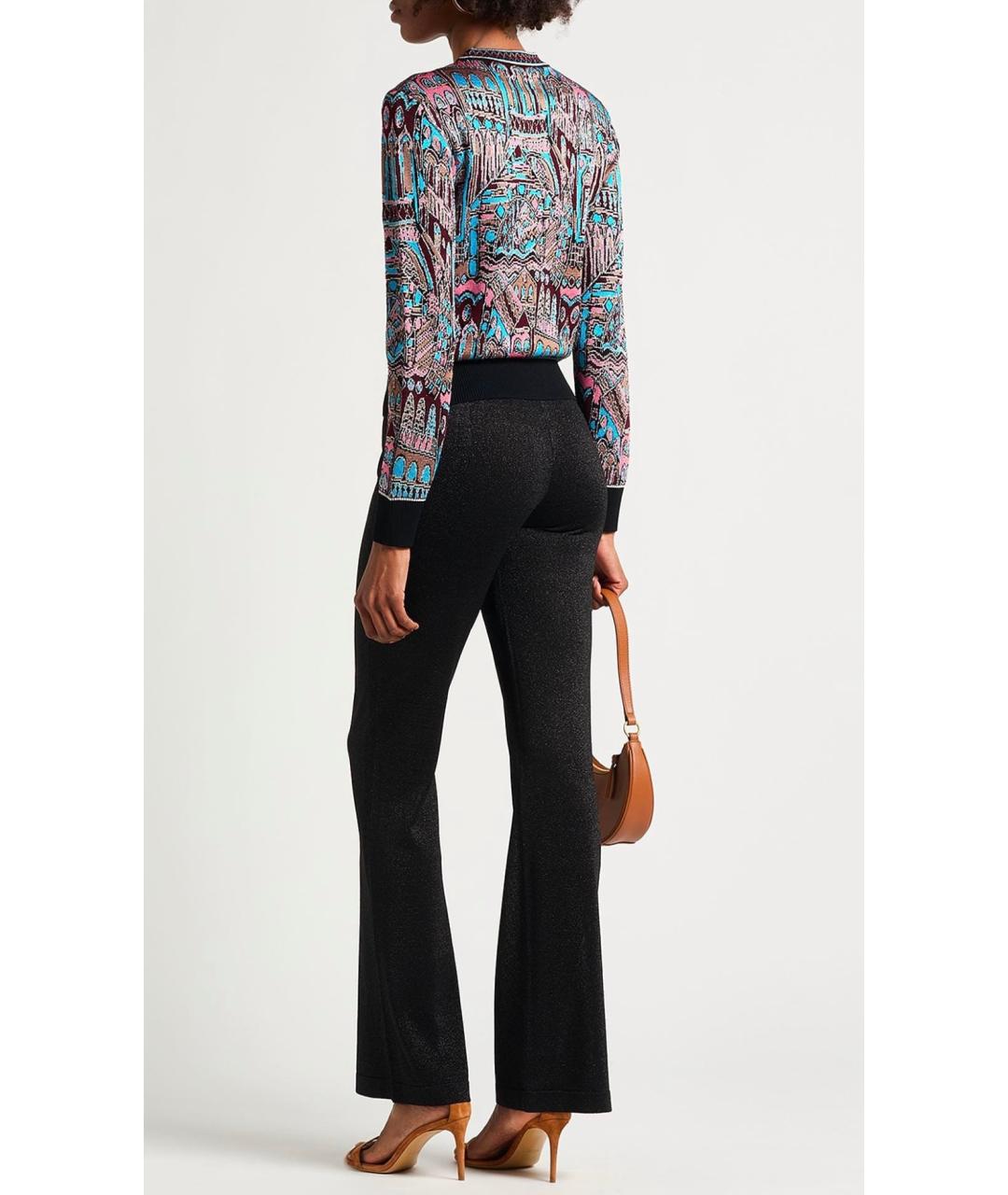 MISSONI Черные вискозные брюки широкие, фото 3