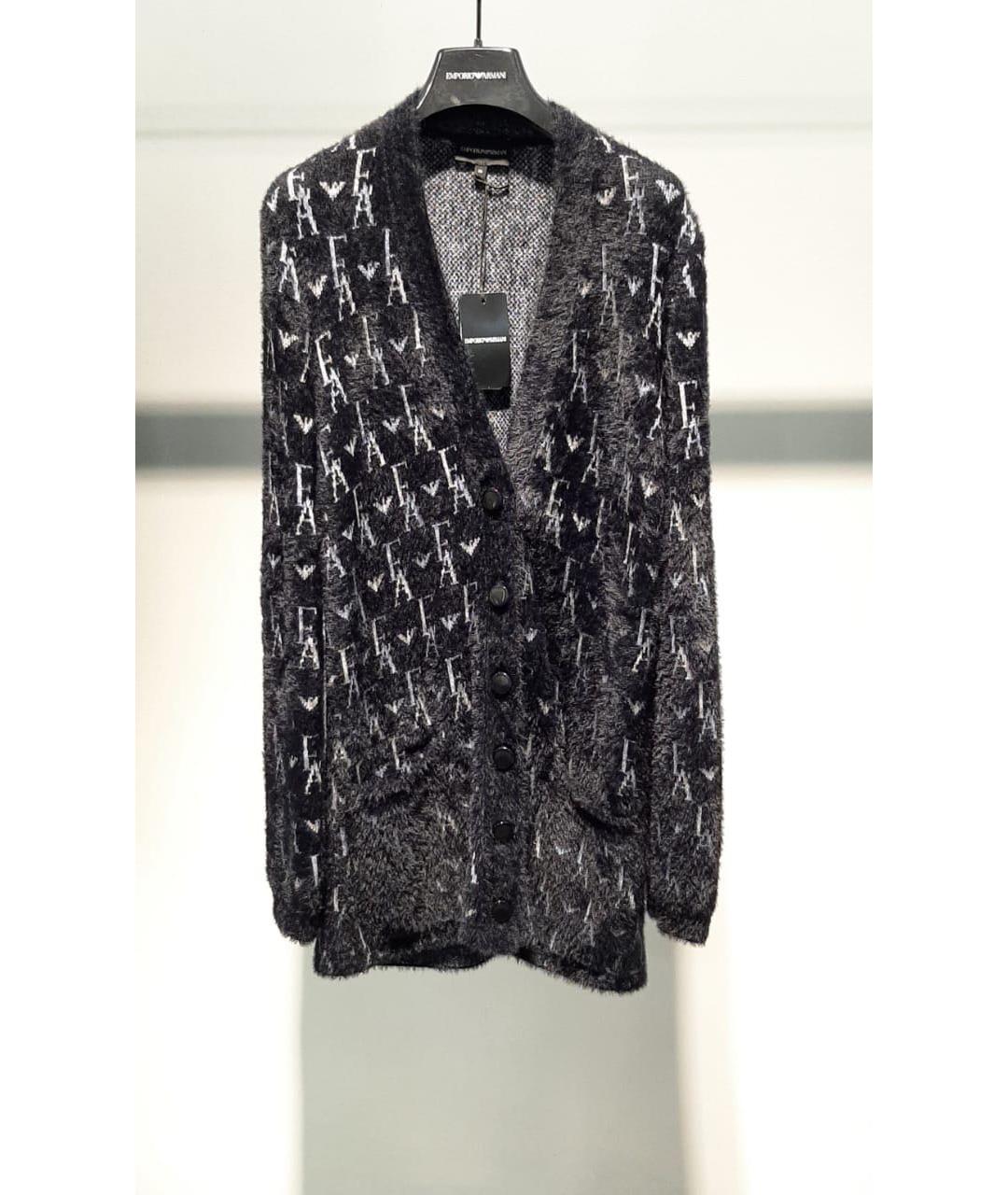 EMPORIO ARMANI Черный кардиган, фото 3