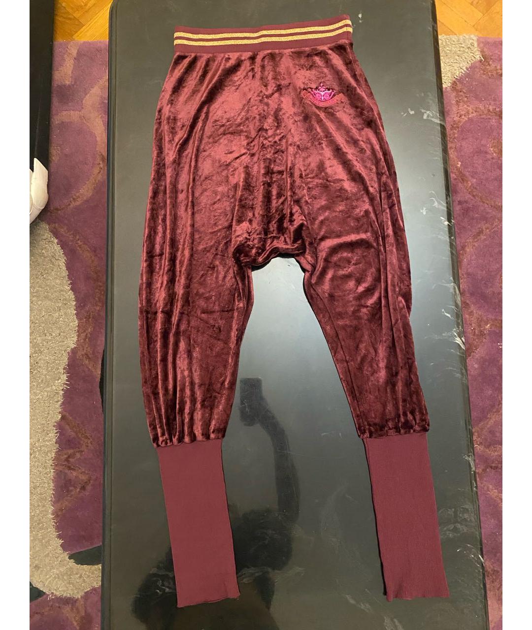 PINKO Бордовый велюровый спортивные костюмы, фото 3