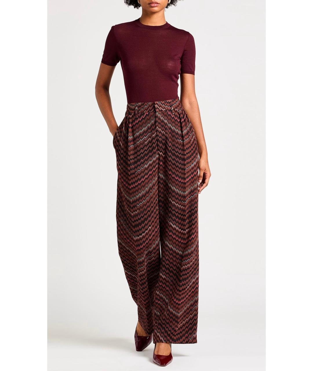 MISSONI Мульти вискозные прямые брюки, фото 4