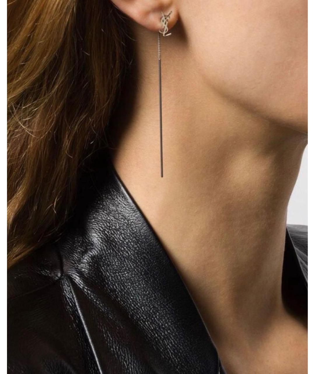 SAINT LAURENT Серебряные серьги, фото 5