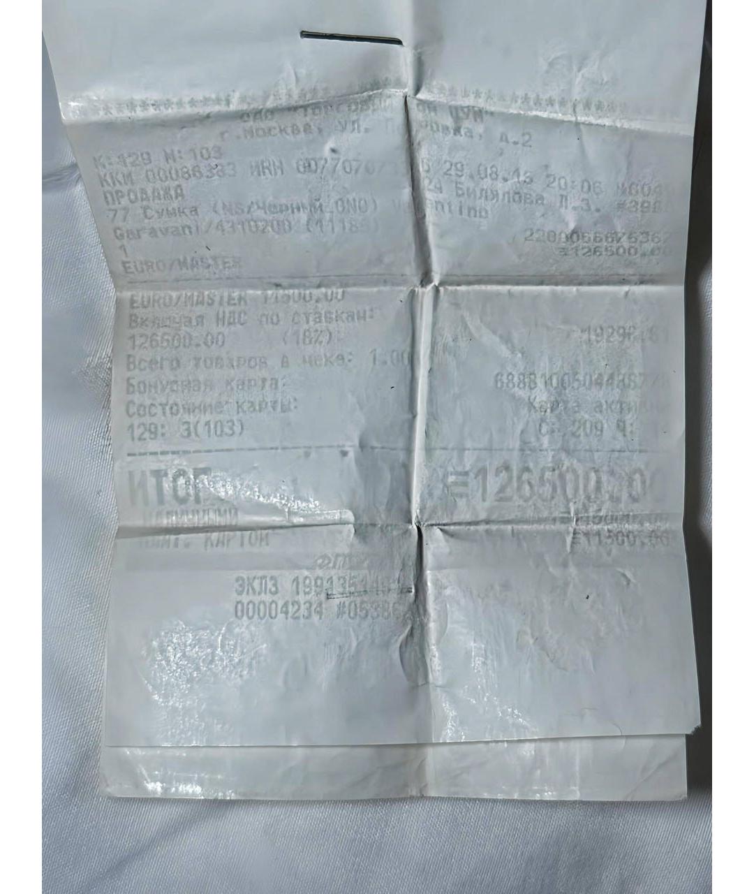 VALENTINO Черная сумка через плечо из лакированной кожи, фото 5