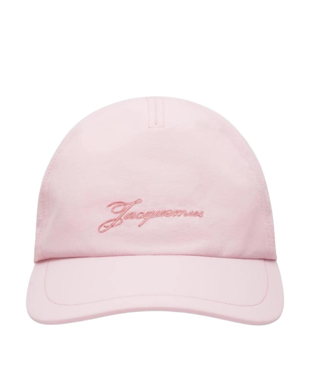 JACQUEMUS Розовая синтетическая кепка, фото 1