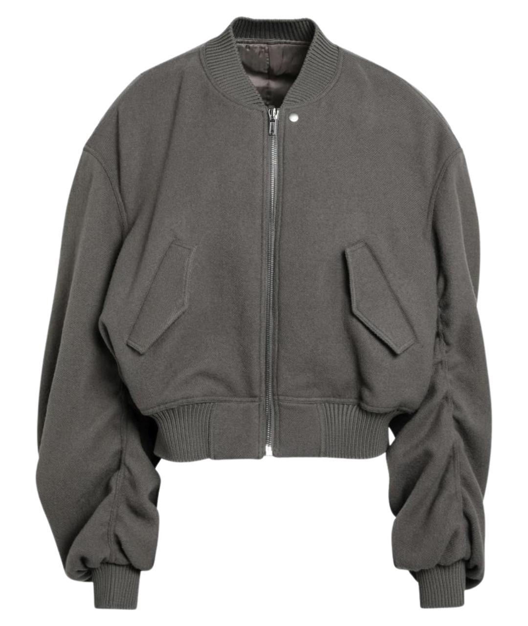 RICK OWENS Серая шерстяная куртка, фото 1