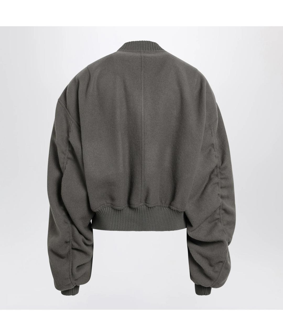 RICK OWENS Серая шерстяная куртка, фото 2