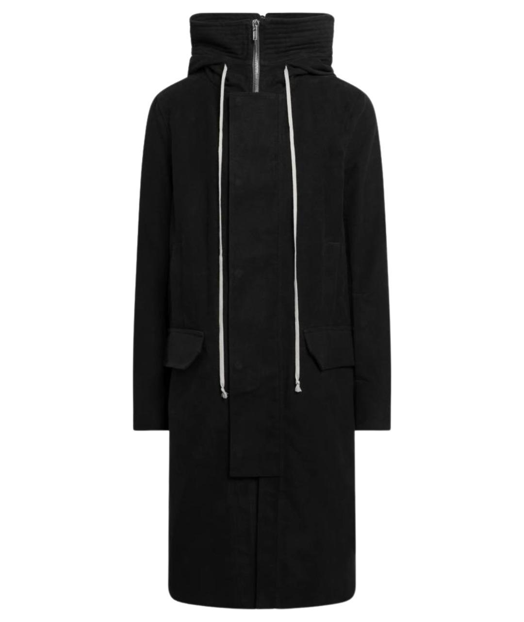 RICK OWENS Черная хлопковая парка, фото 1