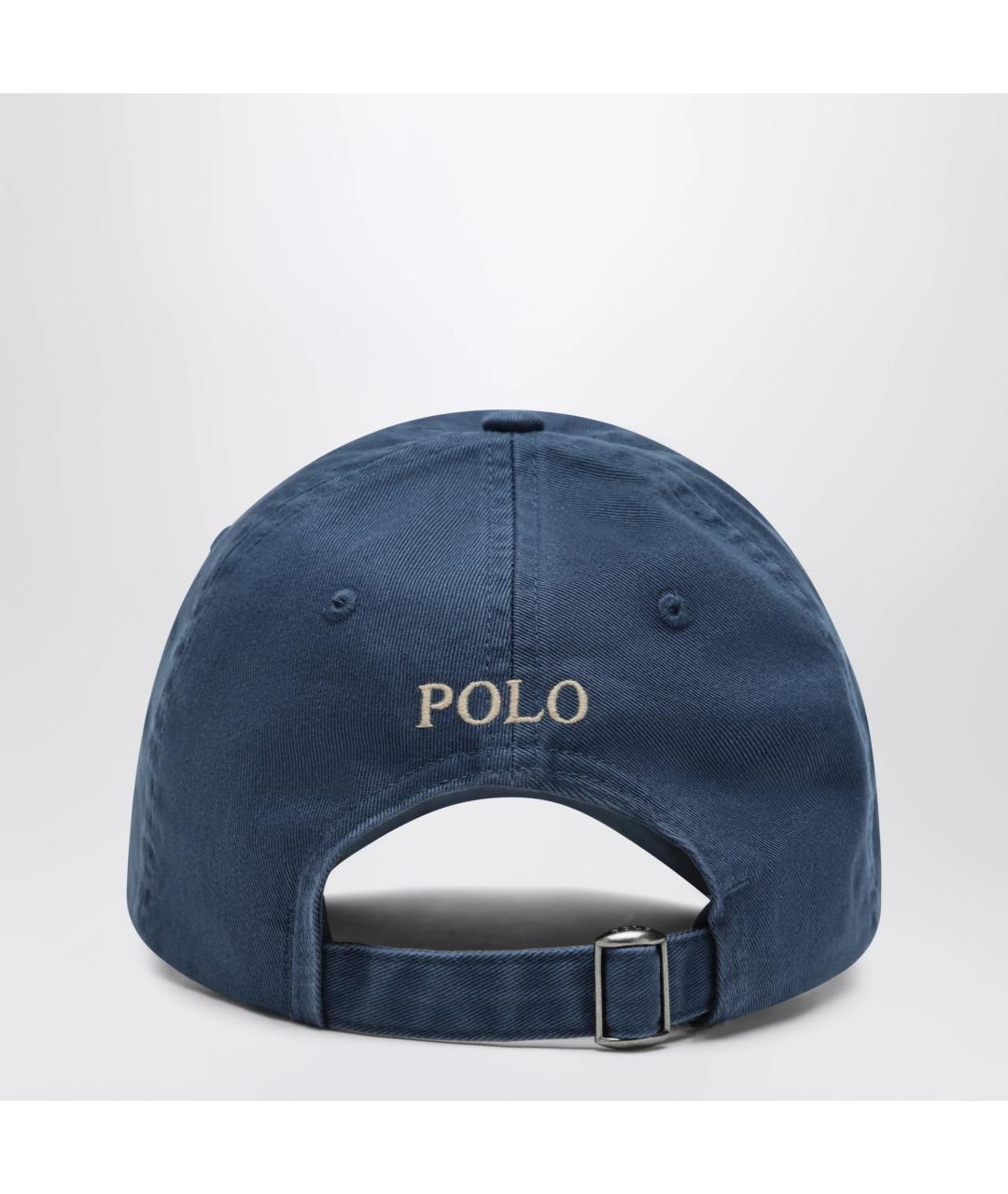 POLO RALPH LAUREN Синяя хлопковая кепка/бейсболка, фото 2