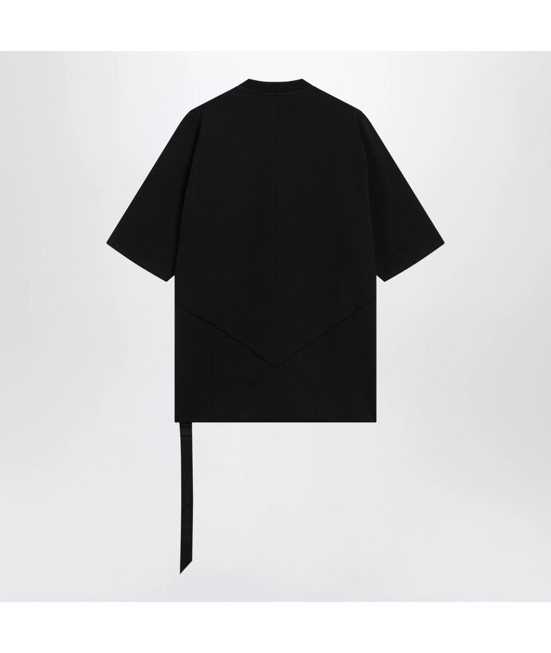 RICK OWENS DRKSHDW Черная хлопковая футболка, фото 2