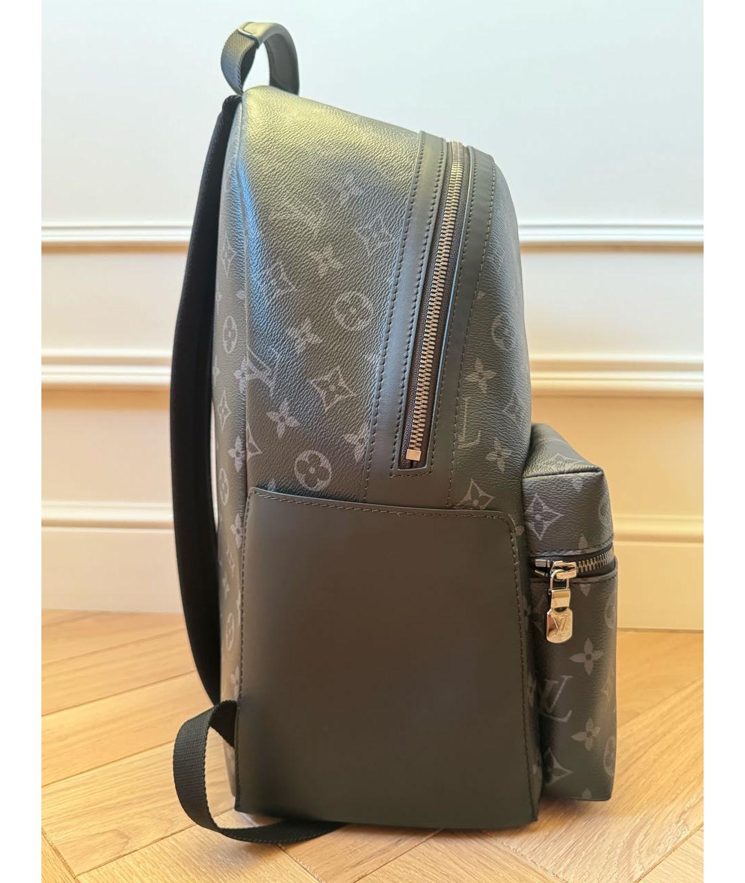 LOUIS VUITTON Черный рюкзак из канвы, фото 4