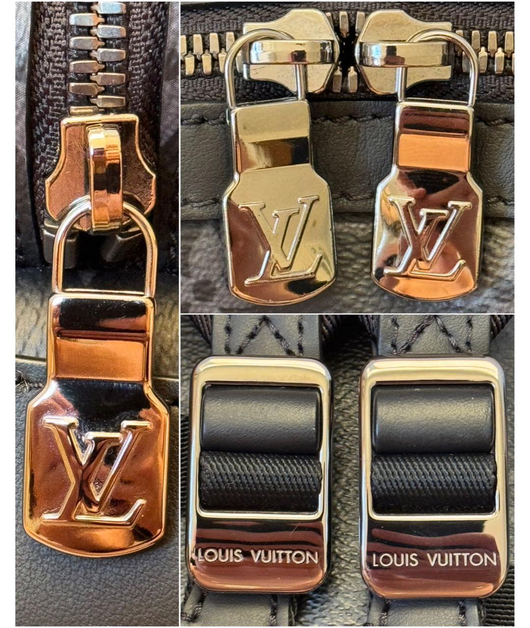 LOUIS VUITTON Черный рюкзак из канвы, фото 6
