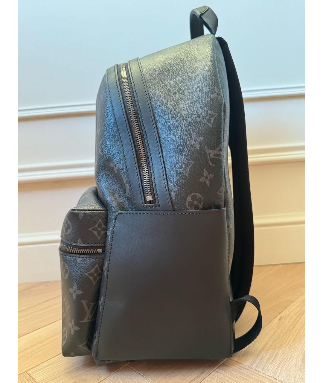 LOUIS VUITTON Черный рюкзак из канвы, фото 3