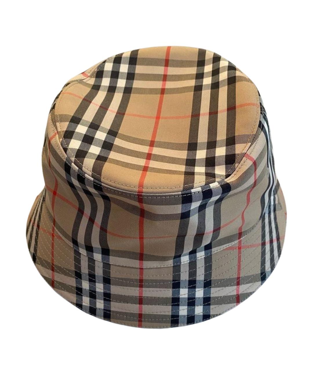 BURBERRY Коричневая хлопковая кепка/бейсболка, фото 1