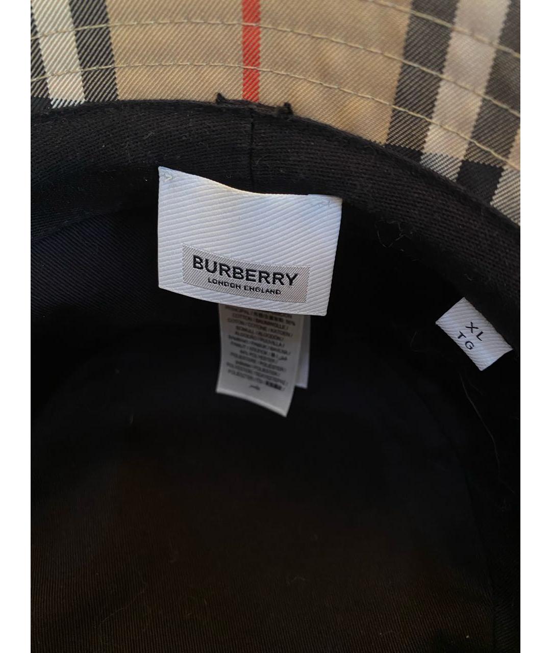 BURBERRY Коричневая хлопковая кепка/бейсболка, фото 3