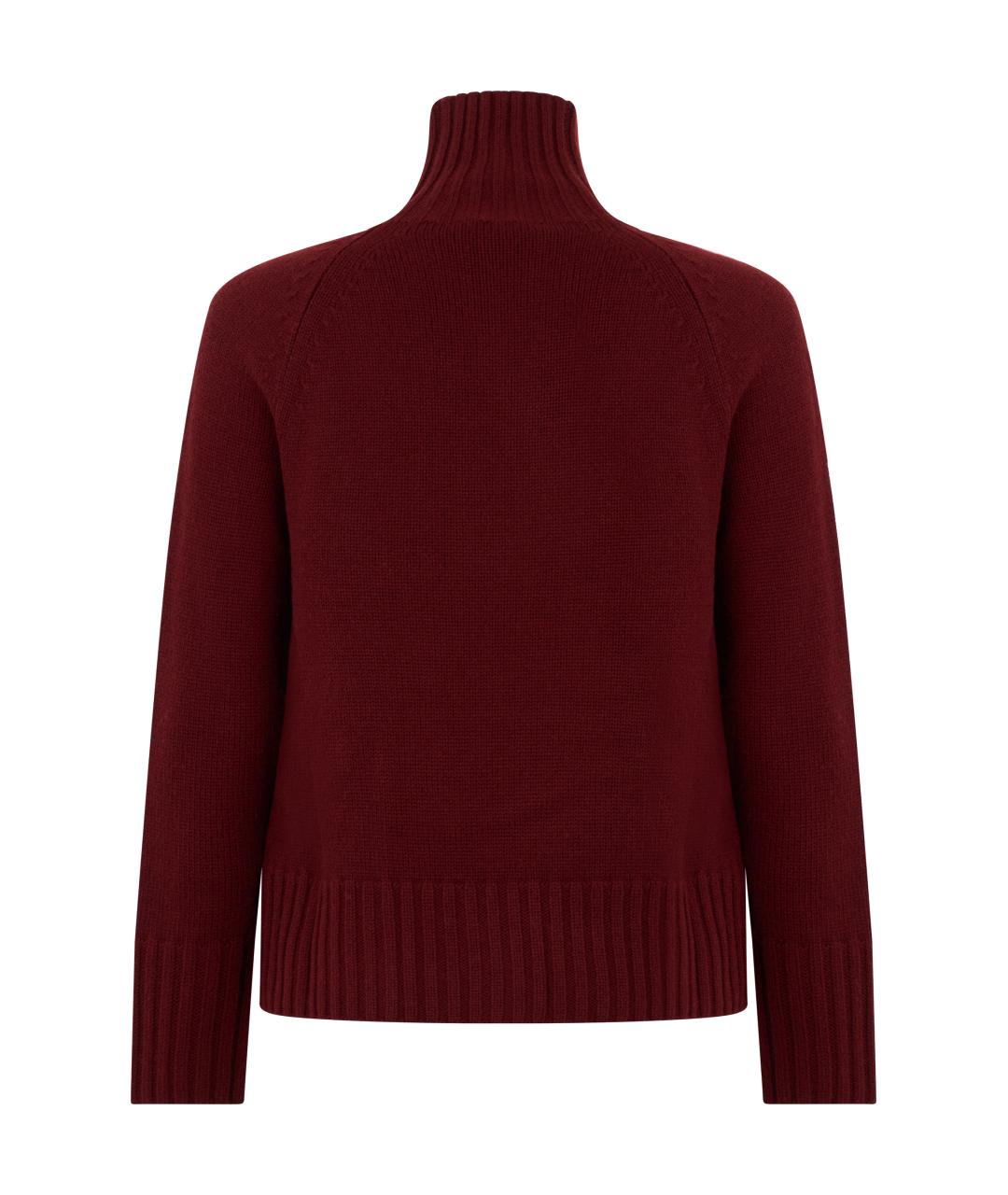 'S MAX MARA Бордовая шерстяная водолазка, фото 2