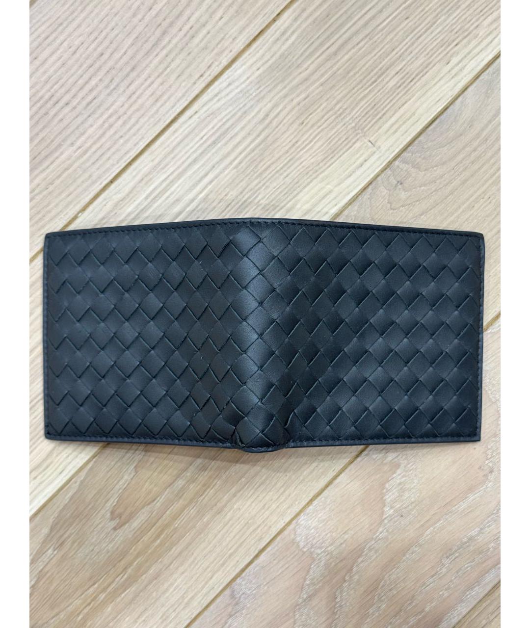 BOTTEGA VENETA Серый кожаный кошелек, фото 3