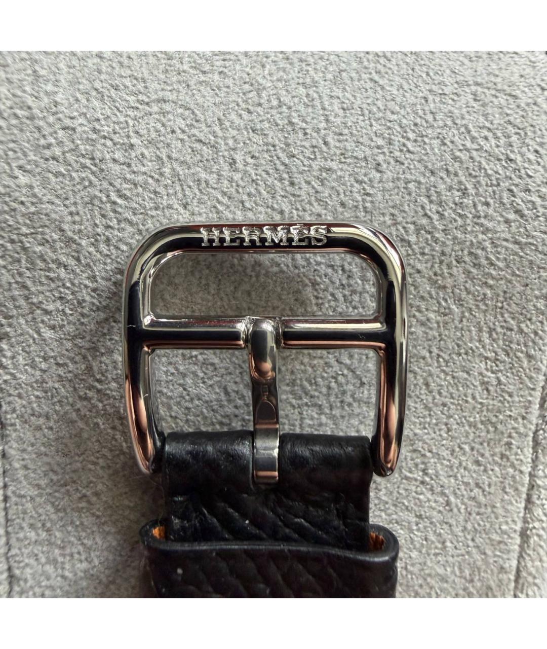 HERMES Черные часы, фото 8