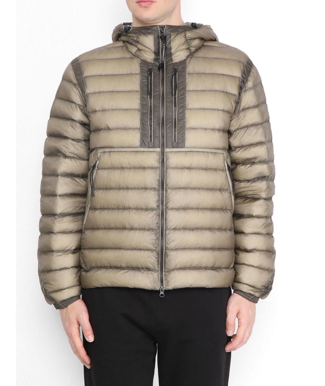 CP COMPANY Бежевая полиамидовая куртка, фото 3