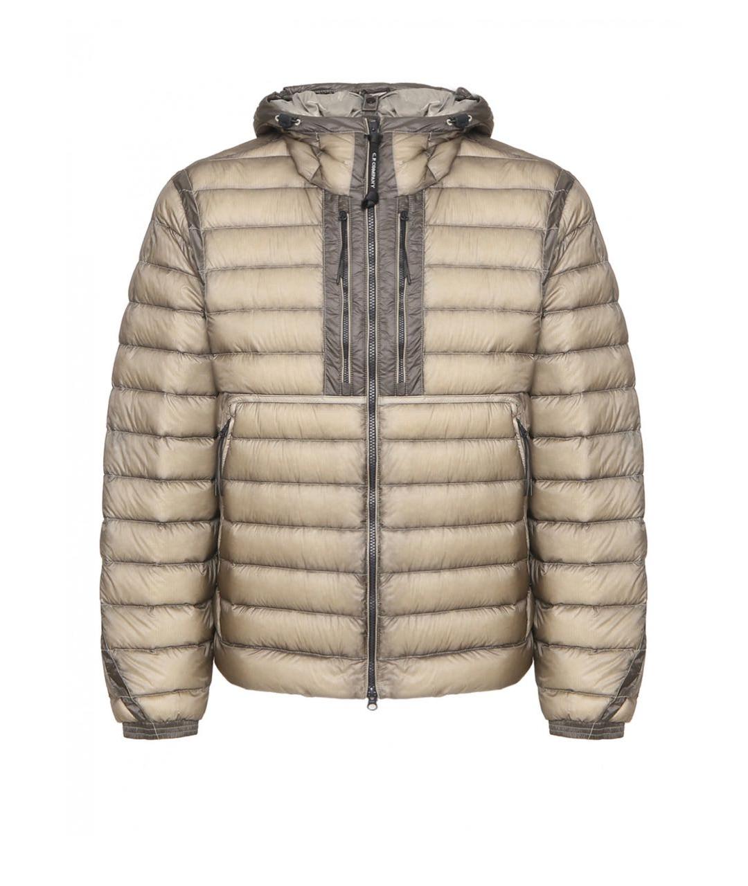 CP COMPANY Бежевая полиамидовая куртка, фото 1