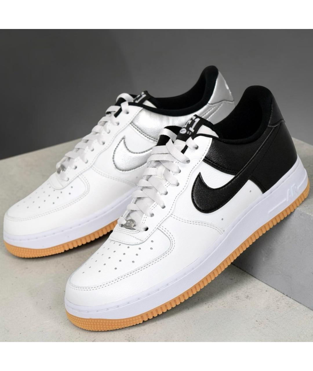 NIKE Белые кожаные низкие кроссовки / кеды, фото 7