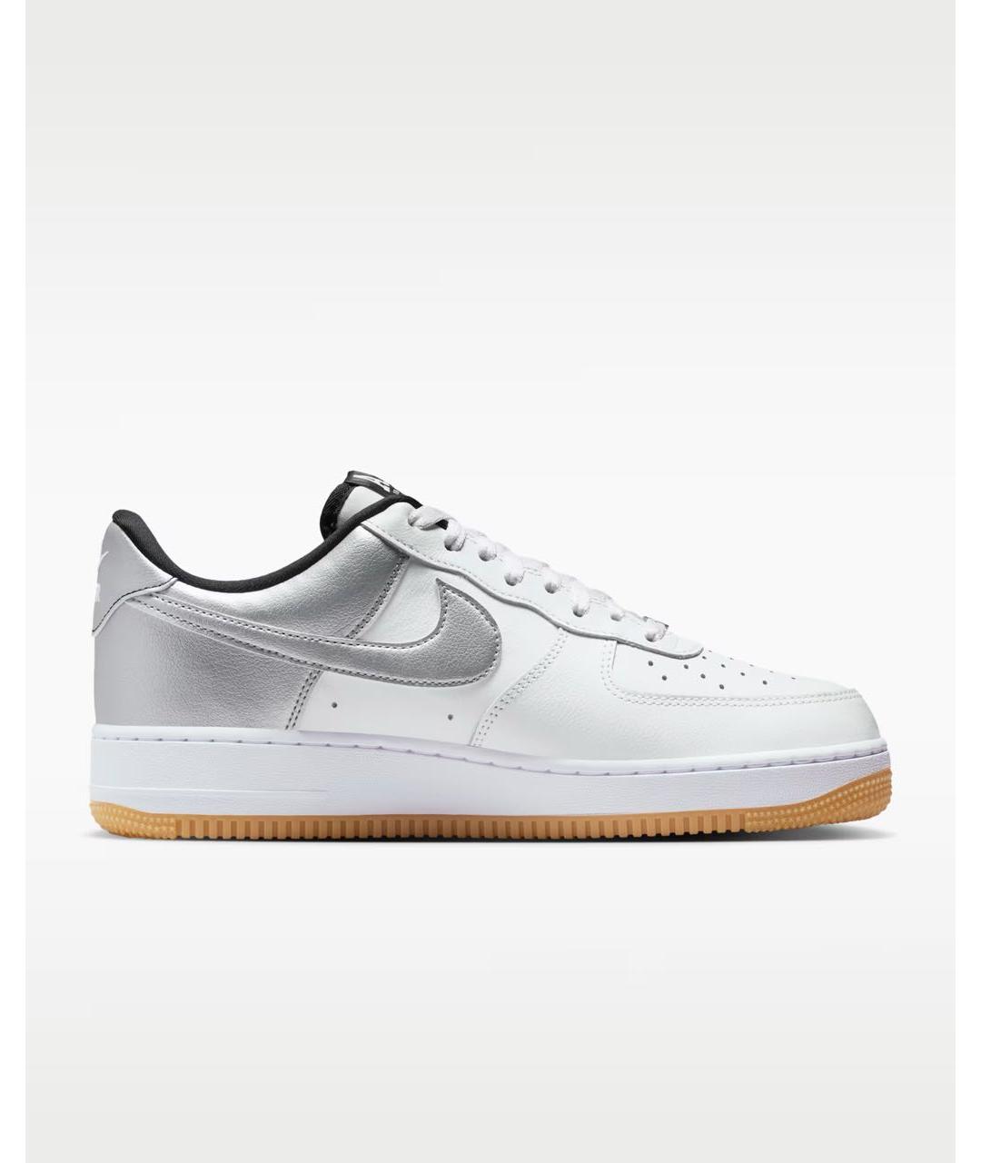 NIKE Белые кожаные низкие кроссовки / кеды, фото 5