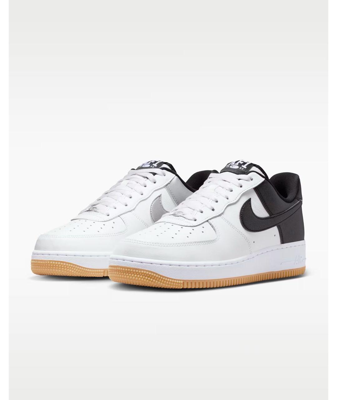 NIKE Белые кожаные низкие кроссовки / кеды, фото 2